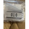 locker Tag / Number Plates, #1 thru #10, 2-3/8”x7/8” ,