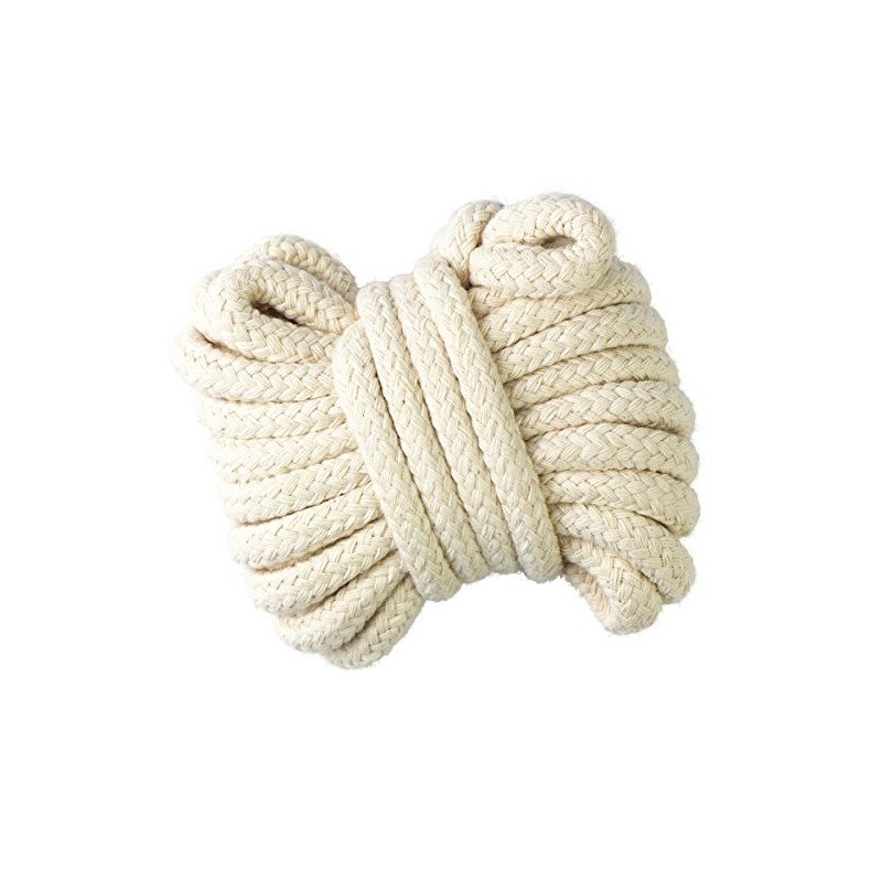 Gouert 10 m Cotton Cord, 10 mm Braided Cord, Core