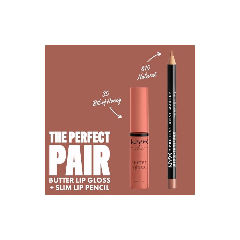 NYX Professional Maquillaje Brillo de Mantequilla – Poco de Miel