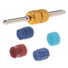 YINETTECH 16 Pcs Universal Air Conditioning Cap Valve Cores Seal