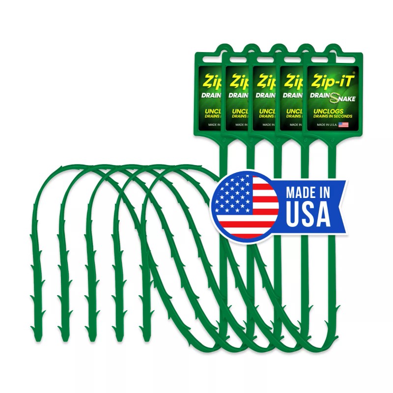 Zip-It PLASTIC DRAIN STICK HAIR CLOG REMOVER, ZIP IT DRAIN