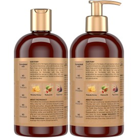 SheaMoisture Shampoo & Conditioner, Manuka Honey & Mafura Oil Intensive Hydration for Extra Dry, Damaged Hair, 13 Oz Ea