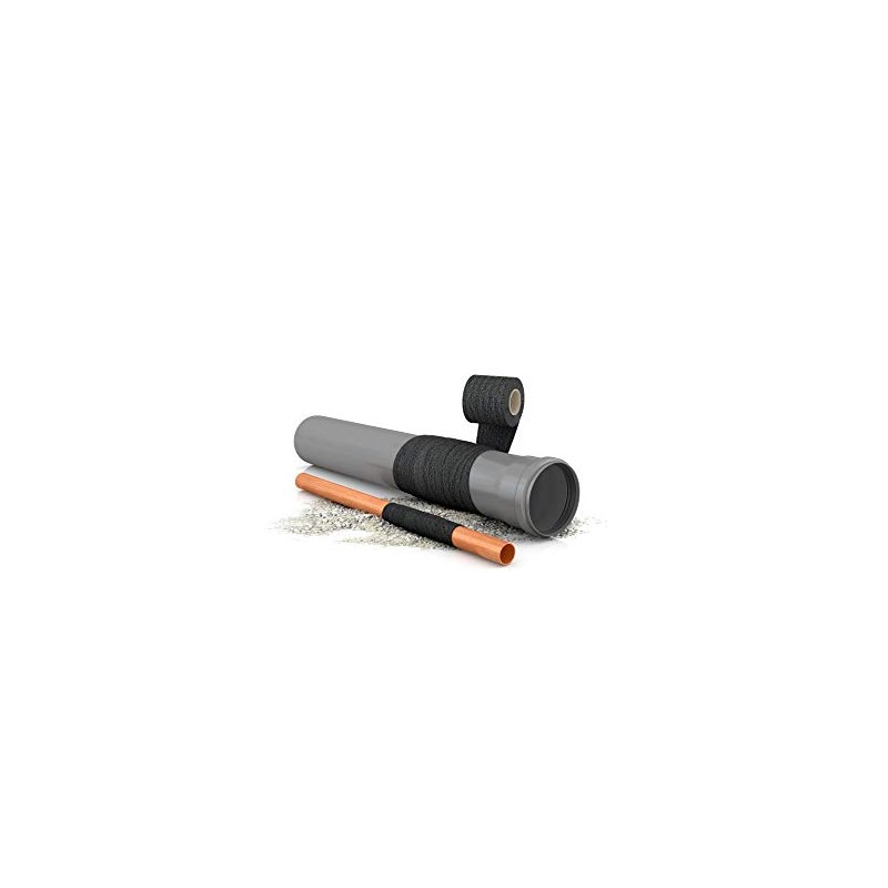 Crassus CRA70106 Rohr-Doktor Extreme Pipe Repair Kit, Black, up to