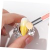 LALAFINA 3pcs Nail Sponge Pen Set Rhinestone Handle Nail Brush