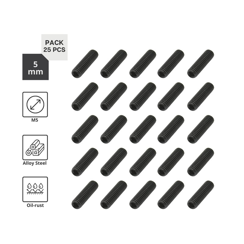 DOJA Industrial | Grub Screws | M5 x 5 mm