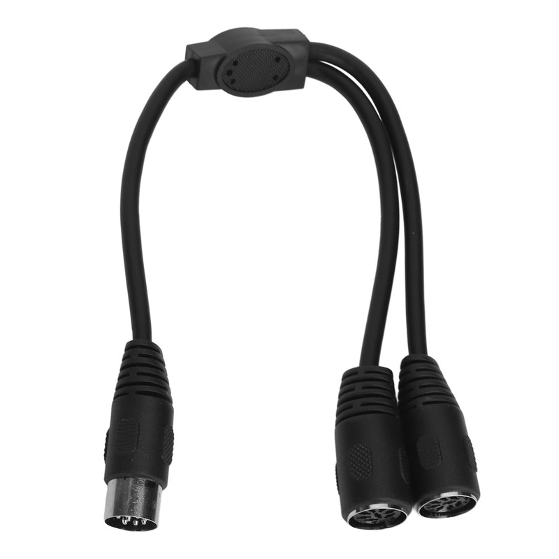 DIN 8 Pin Male to 2 DIN 8 Pin Female