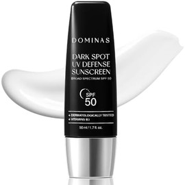 DOMINAS Protector Solar Coreano De Mancha Oscura (1.7Fl Oz) - Sin Cast Blanco, No Grasiento, Spf 50 Protector Solar Hidratante De Defensa Uv,