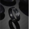 Blowin Romantic Black Stainless Steel Mens Ring Her Buck Elk