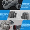 Cinsda Flexible Sink Drain Pipe, 1-1/2 P-trap with Adapter, Expandable