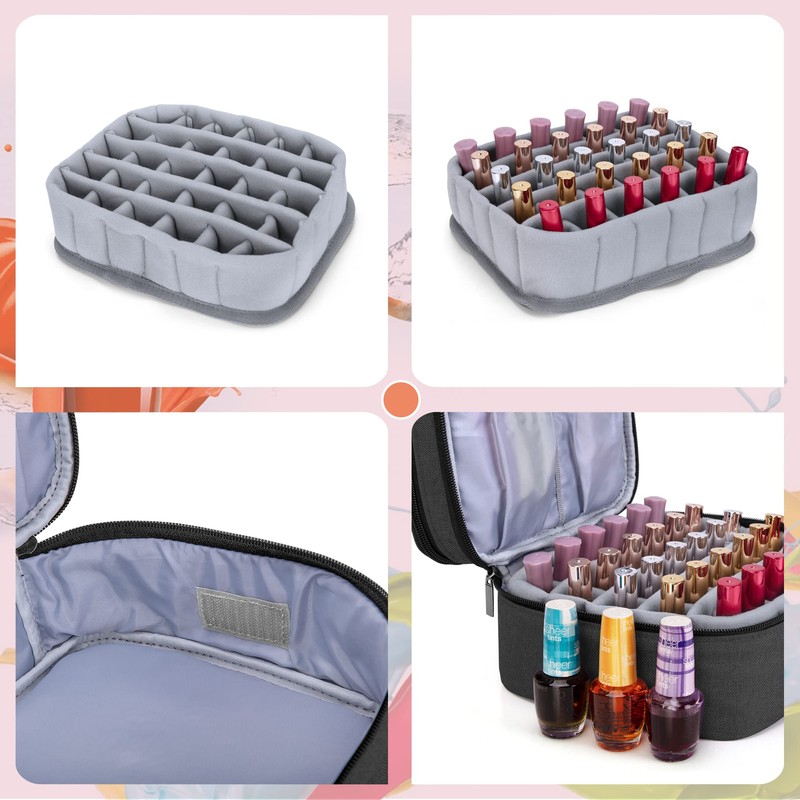 Luxja Nail Varnish Storage Case for Nail Polish, Nail Varnish