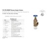 NIBCO Fig No T-301-W, 1-1/2 in. Bronze Angle Valve, Fire
