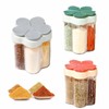 LSRVNM 3 Pieces 5 in 1 Spice Jars Seasoning Box,