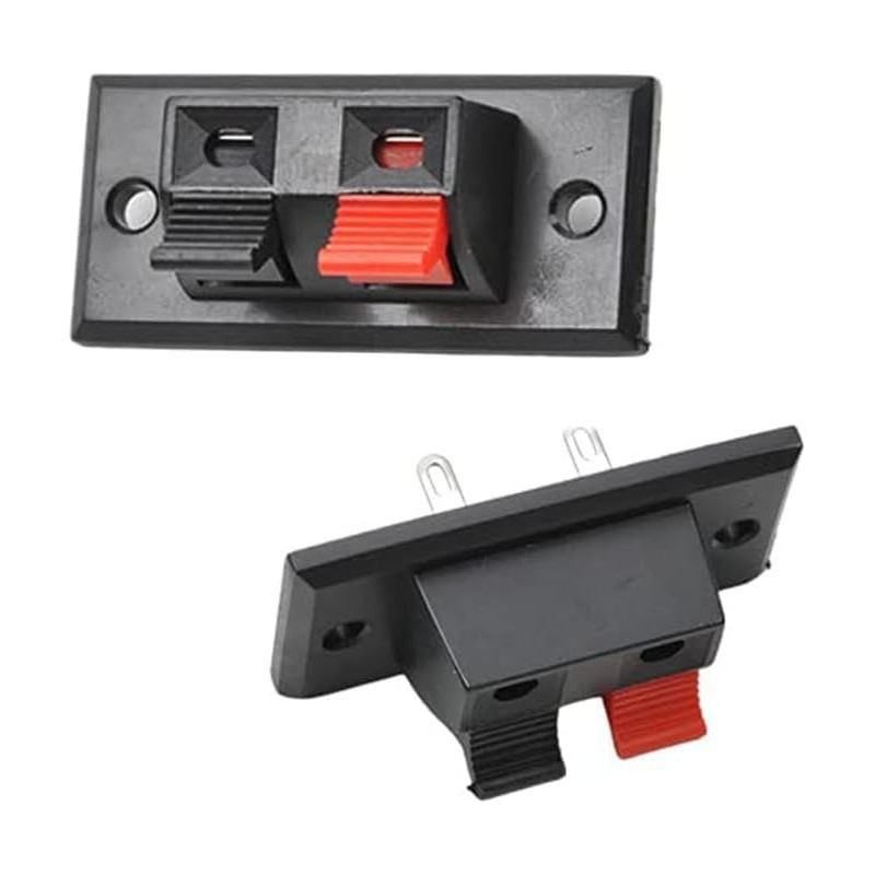 2Pcs 2Way Speaker Spring Connectors WP2-3 Spring Speaker Terminal Clip
