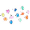 Rhode Island Novelty Plastic Jewel Rings, 24 Count Assortment