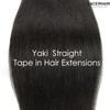 Lacer Yaki Straight Tape in Hair Extensions 40G 14 Inch