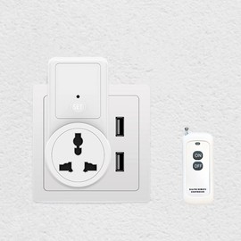 1 Wireless Remote Control Power Outlet Light Switch Socket 1 Remote EU Plug Newest Home Lamp Holder Light Switch Socket Adapter