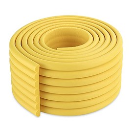 MEISO Barra Colisión,6.5 pies Niños Que comprueban el Borde Seguro y los Protectores de Esquina Cojíne spuma para orillas(Amarillo)