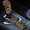 Wanyint Leopard Animal Print Neoprene Auto Handbrake Cover Gear Shift