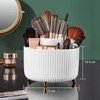 Diesisa Makeup Brush Case, 360° Rotation, Cosmetics Storage, 5 Slots