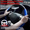 Amiss 2pcs Carbon Fiber Anti-Skid Steering Wheel Cover, Waterproof &