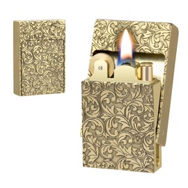 CHOICEDC Vintage Lighter, Cool Trench Lighter, Unique Pocket Lighters with Creative Drawer Design, Antique Matchbox Kerosene Lighters Fluid Refillable, Classic Gift for Men Dad Husband Collection