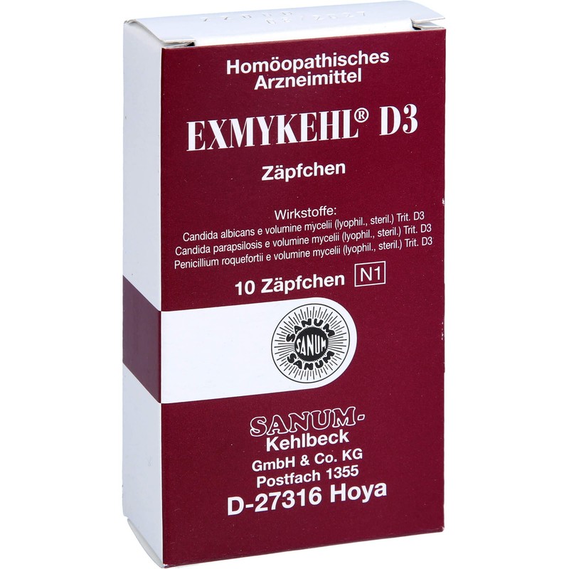 Sanum-Kehlbeck Exmykehl D3 Suppositories, Pack of 10