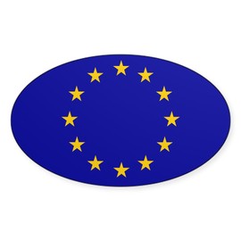 CafePress EU European Union Sticker Oval Car Bumper Sticker