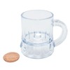 Mini Clear Plastic Beer Mug Shot Glasses- 1.75" Tall -