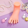 WOONEKY Professional Manicure Training Aid Nail Art Foot Model Elasticity