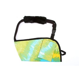 CastCoverz! Slingz! Designer Arm Sling - COLOR: SeaBreeze Tie-dye - SIZE: Medium - TRIM: Black, Interchangeable for either Right or Left Arm, Made in USA