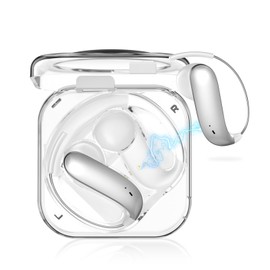 CATGIFF Open Ear Headphones Bluetooth 6.0 with 4.6 g Lightweight, 45 Hours Ear Hooks Sports Earphones, Ultra Comfort Wireless Earbuds, Clear Calls, Powerful Sound, Commuter / Sport, Silver