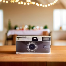 WEDDINGSTAR Weddingstar Disposable Camera with Flash - Single Use 35mm Film Camera for Wedding or Party Favors - Vintage