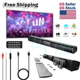 Universal Surround Sound Bar Wireless Bluetooth Stereo Speakers TV Home Theater Soundbar