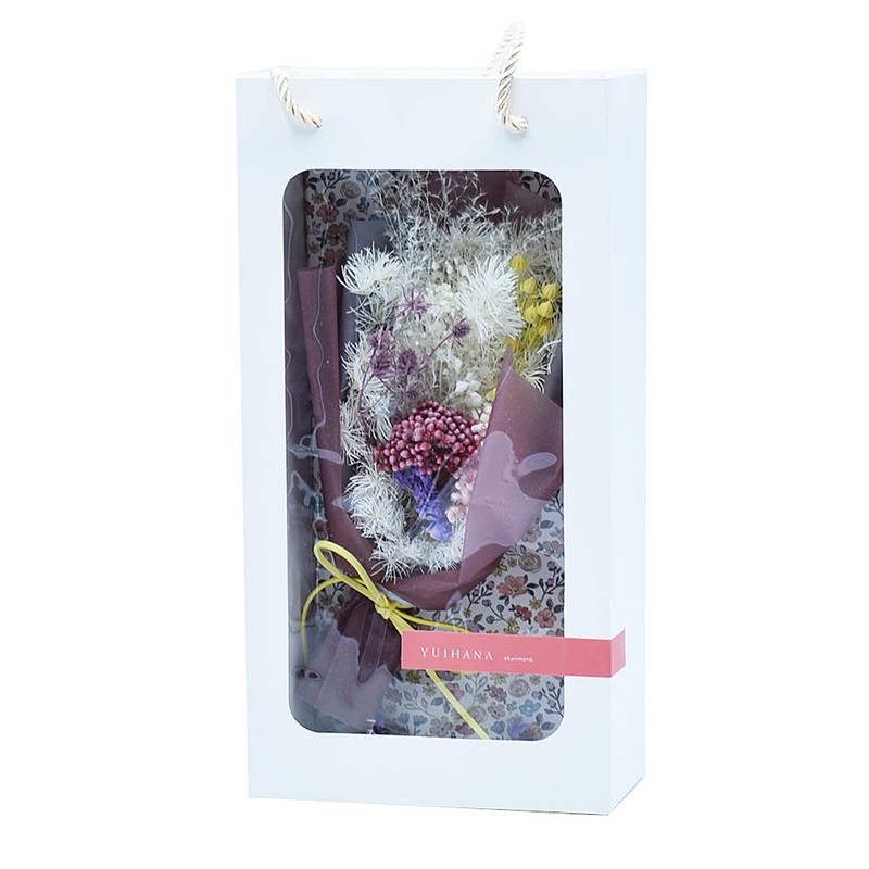 asca SOMU YUIHANA Preserved Dried Flower Bouquet Gift SU00187 (L(28cm),