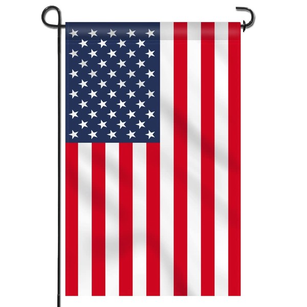 Anley Double Sided Premium Garden Flag, US Garden Flag - USA American United States July 4th Independence Day Patriotic Decorative Yard Flags - Weather Resistant & Double Stitched - 18 x 12.5 Inch