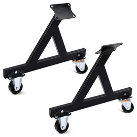 LEQEE Engine Stand for LS Engines Cradle Compatible with V8 Engine 2 PCS LS Engine Rolling Storage Stand with Swivel Caster Wheels Mounting Tool Support for Engines and Transmissions