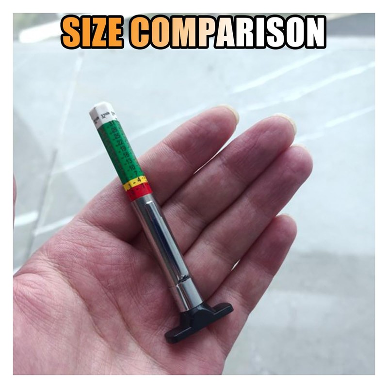 Car Tire Tread Depth Gauge, Tire Tread Gauge Color Coded,