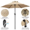 Yaheetech Patio Umbrella with Base Included, 7.5ft Outdoor Umbrellas for