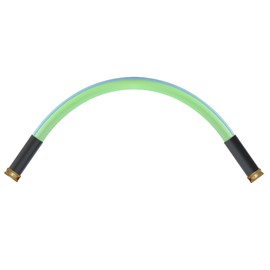Atlantic Heavy Duty Garden Hose, 5/8 Inch x 2 ft, Green, PVC & Natural Rubber, Female to Female Connectors