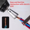 JIXINMIYUE 2PCS Wire Twister Tool for Drill and 20PCS Electrical