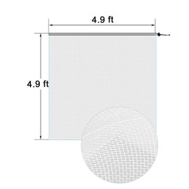 Garden Bug Netting Insect Barrier - 2pcs 4.9′x4.9′ Plant Netting with Drawstring, Bird Netting for Blueberries, Insect Mesh Netting with Fine Mesh for Fruit Trees, Bag Netting