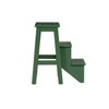 Boraam Niko Folding Step Stool-Equestrian Green, 24-Inch