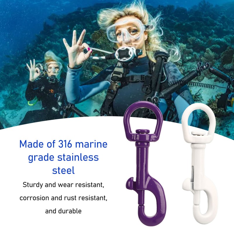 3.5 Inch Round Swivel Eye Bolt Snap Hooks 90mm 316