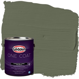 Glidden Total Exterior Paint & Primer All-in-One, Light Sage/Green, Satin, 1 Gallon