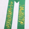 BLESSUME Green Stole Chasuble Clergy Pastor Embroidery Stole