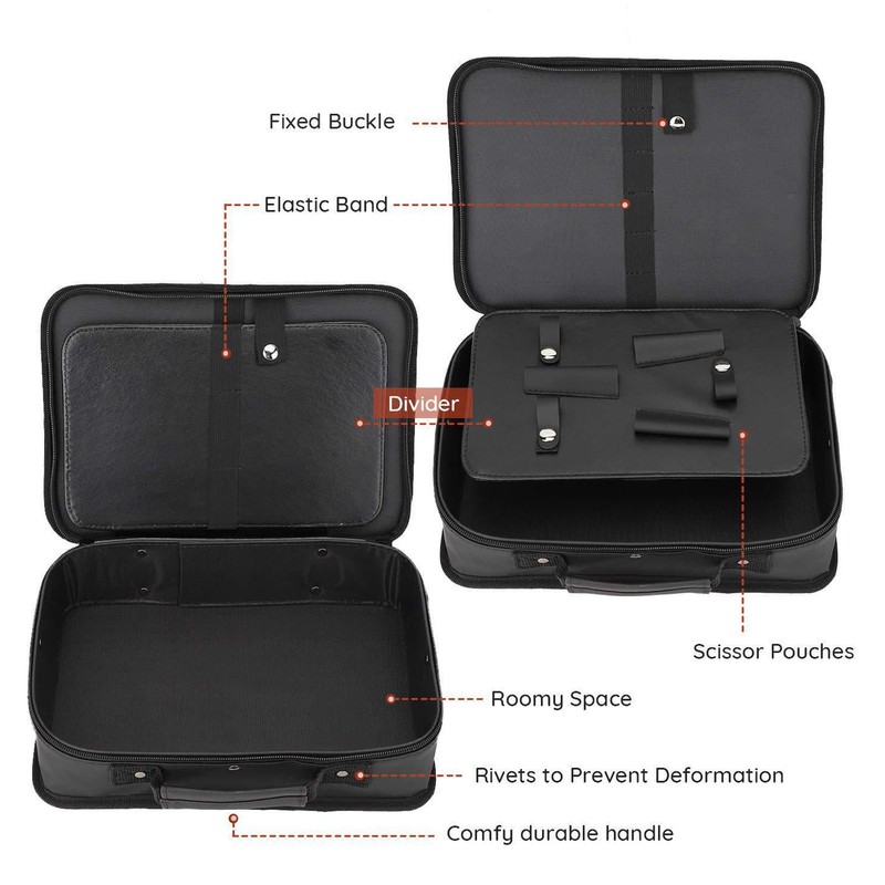 Barber Tool Bag Hairdresser Portable Carrying Case Hair Cutting Grooming