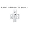SIQUAR Bisagra De Cierre Suave Acero Inoxidable Recta 10 Pares