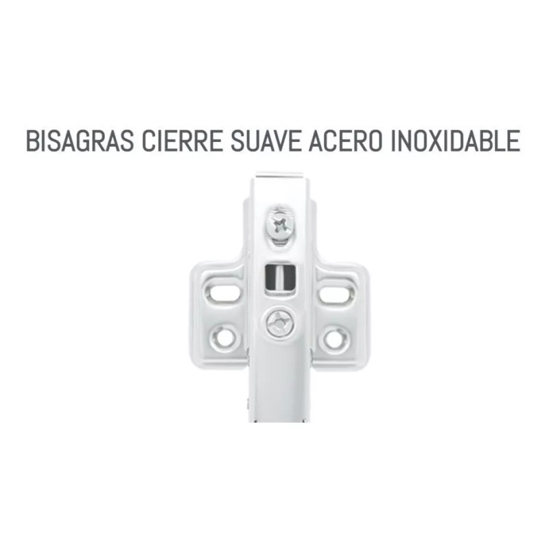 SIQUAR Bisagra De Cierre Suave Acero Inoxidable Recta 10 Pares