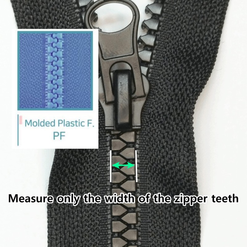 GODO PF10-4EA Plastic Zipper Slider Repair Replacement Kits - #10