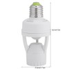 Ymiko Lamp Holder E27 with Sensor, LED Motion Sensor E27,